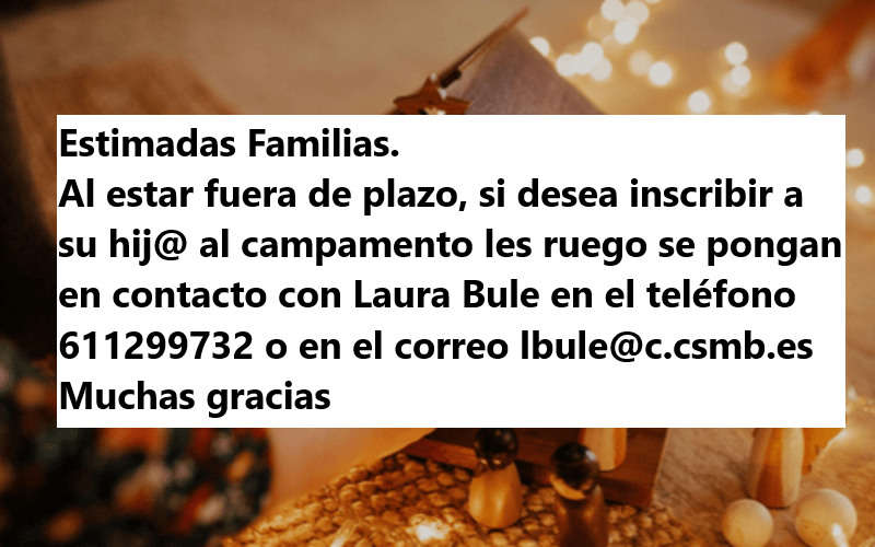 Protegido: CAMPAMENTO NAVIDAD 2024-25